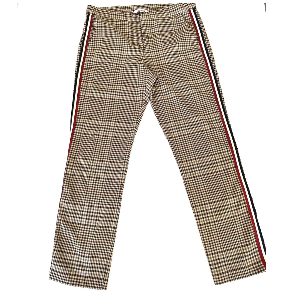 BB Dakota Brixton Plaid Tailored Ankle Pants Varsity Preppy Chic Trousers Size 4